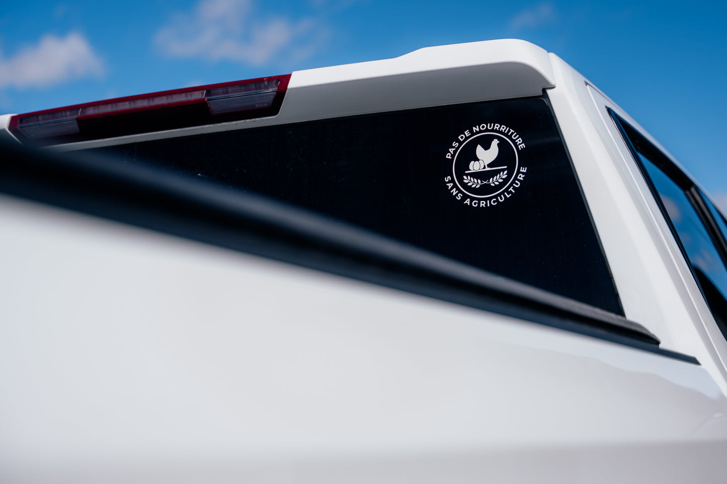 White Sticker 5 inches - Chicken