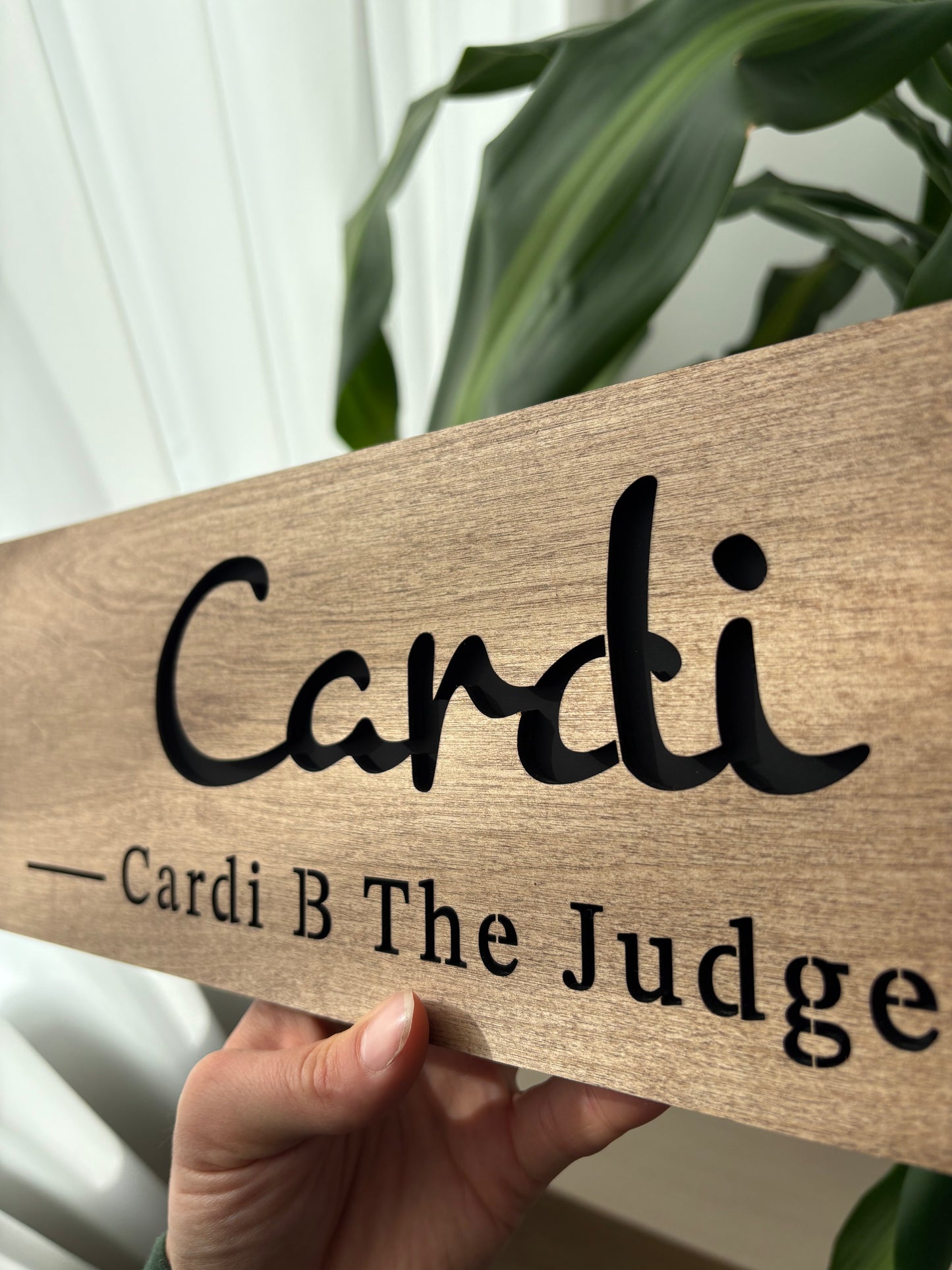 Plaque personnalisée