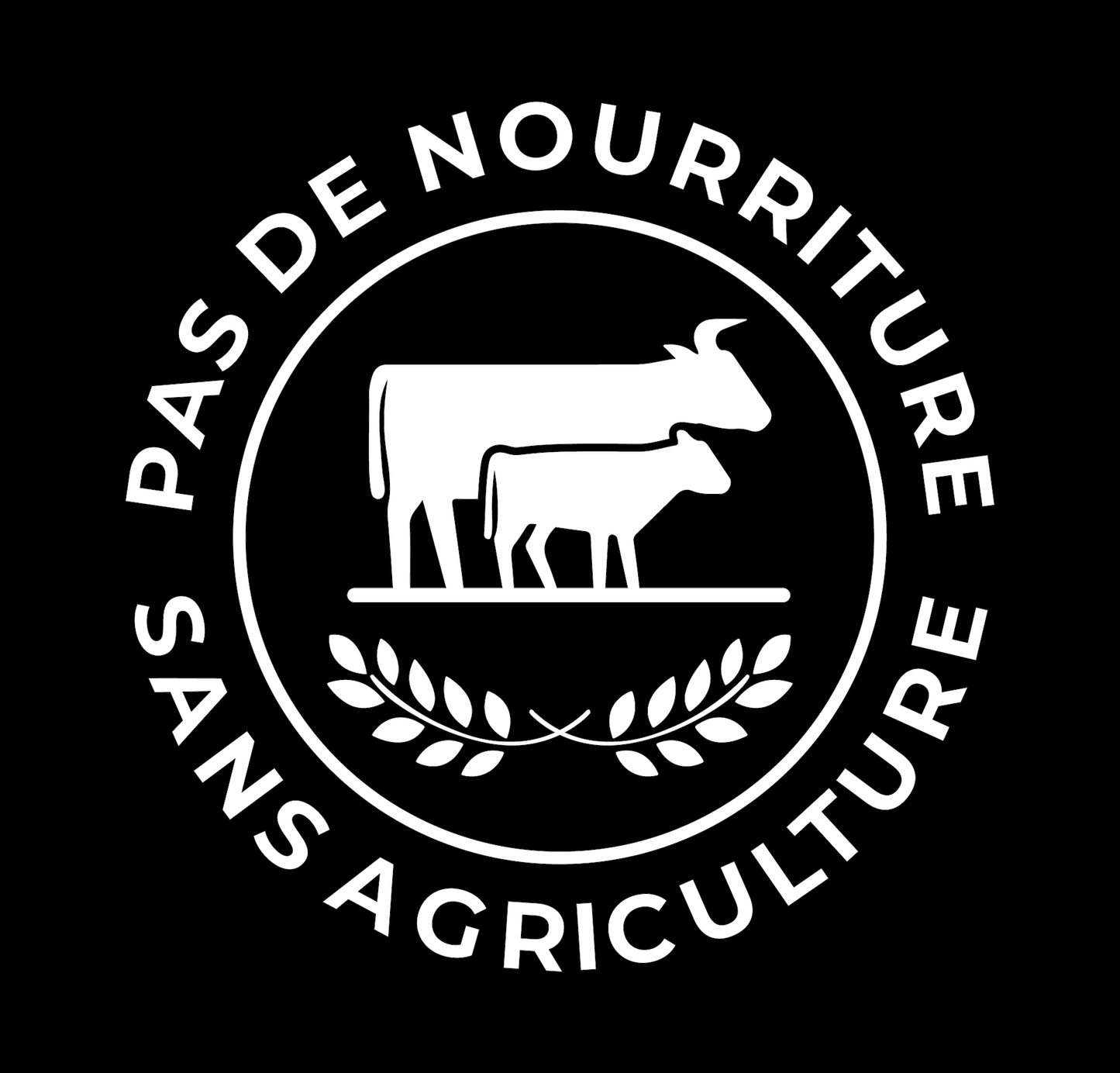 Autocollant BLANC 5 po - Bœuf